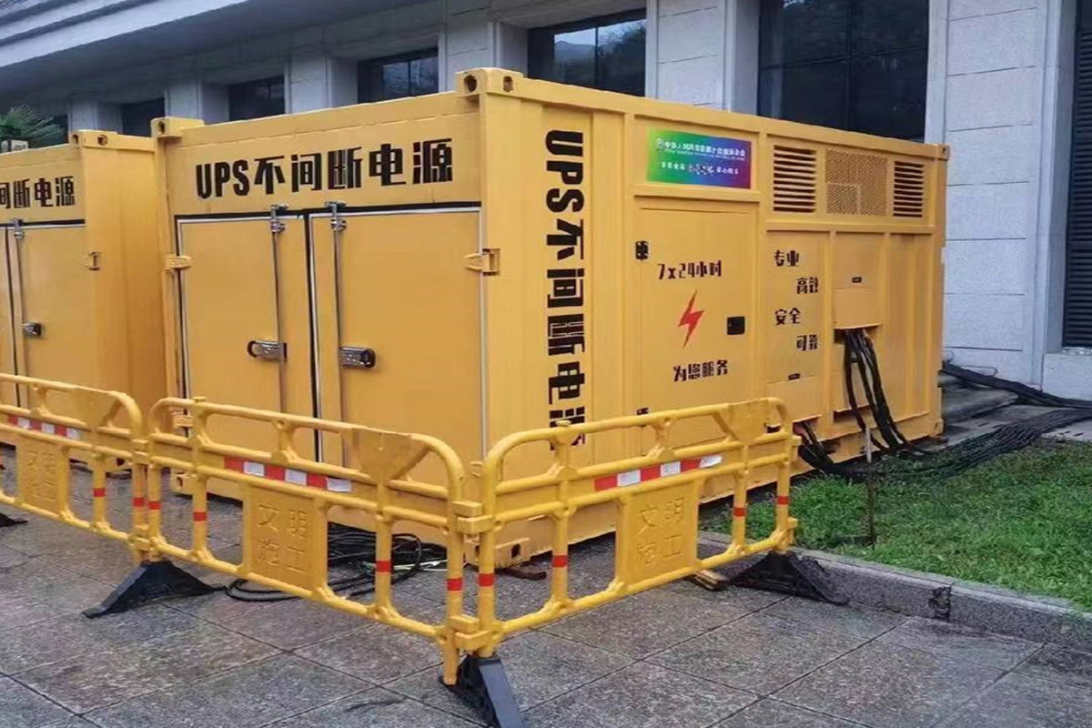 苏尼特右发电机租赁施工现场