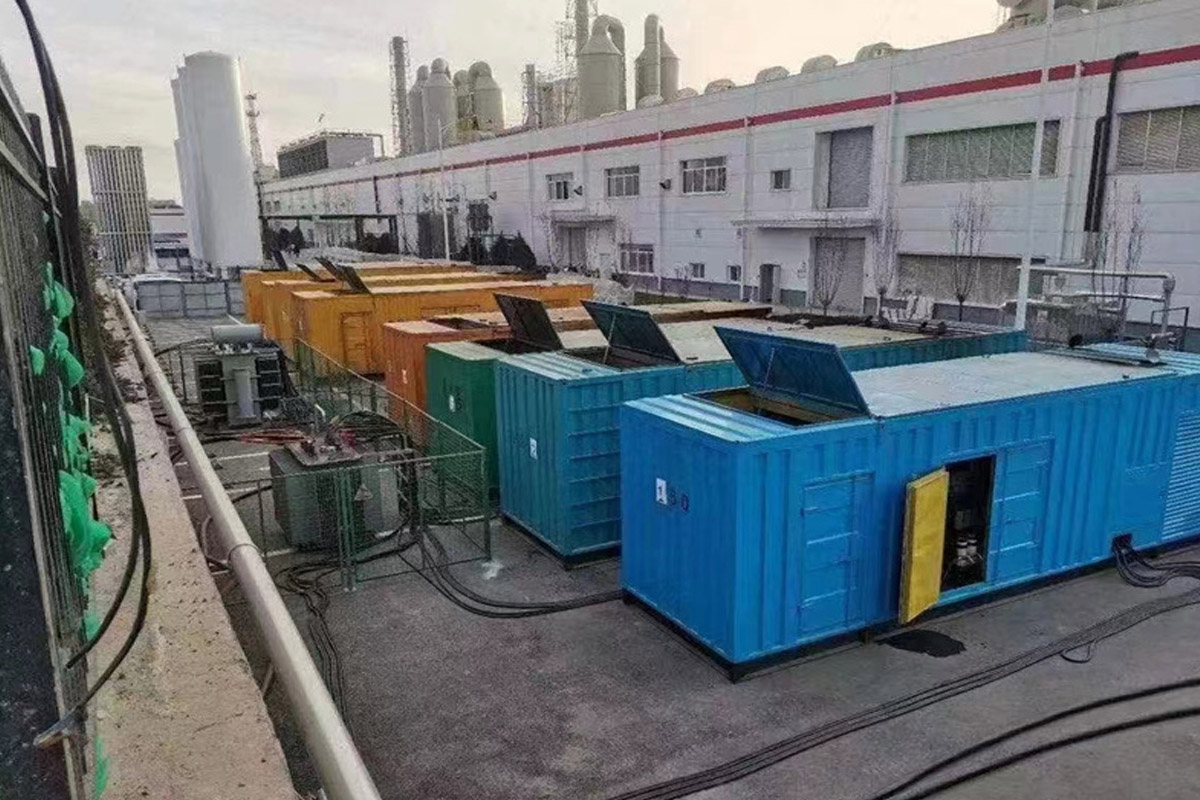 苏尼特右发电机租赁施工现场