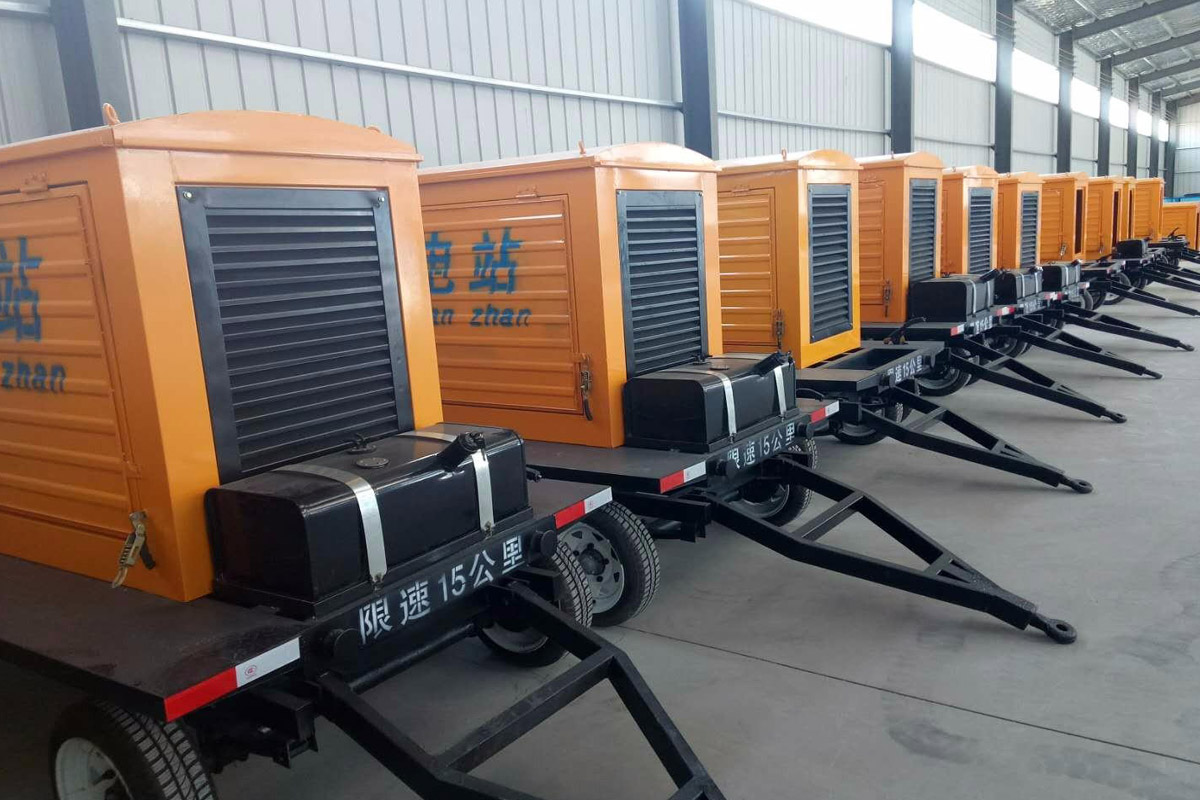 苏尼特右发电机租赁施工现场